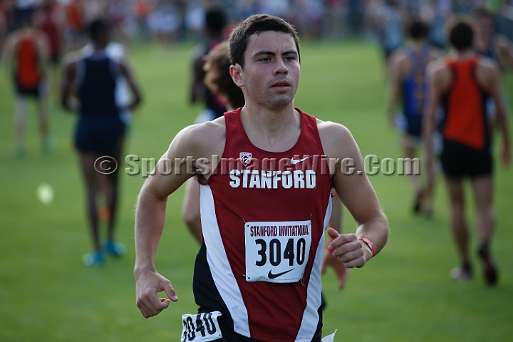 2014StanfordCollMen-29.JPG - College race at the 2014 Stanford Cross Country Invitational, September 27, Stanford Golf Course, Stanford, California.